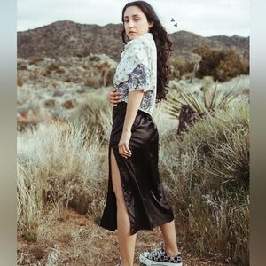 Slitastic Skirt - Black